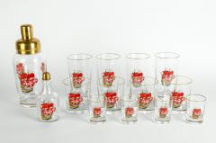 Beautiful Vintage Barware 14 Pieces Cocktail Shaker Set - 554644