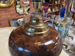 Beautiful and Unique Briar Italian Table Lamp by Tommaso Barbi 1960s - 3257883
