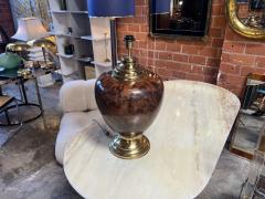 Beautiful and Unique Briar Italian Table Lamp by Tommaso Barbi 1960s - 3257885