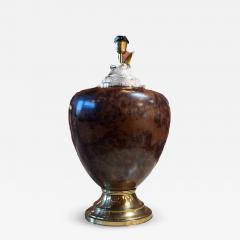 Beautiful and Unique Briar Italian Table Lamp by Tommaso Barbi 1960s - 3258366