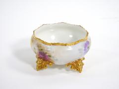 Beautifully Hand Painted Gilt French Porcelain Footed Centerpiece Bowl - 3338089