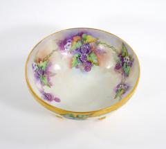 Beautifully Hand Painted Gilt French Porcelain Footed Centerpiece Punch Bowl - 3338226