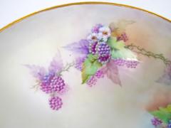 Beautifully Hand Painted Gilt French Porcelain Footed Centerpiece Punch Bowl - 3338229