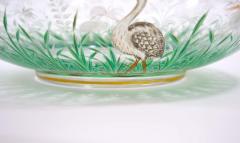 Beautifully Hand Painted Moser Decorative Centerpiece Bowl - 2925533