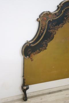 Bed Headboard in Venetian Baroque Style Lacquered and Painted Wood - 3894797