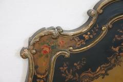 Bed Headboard in Venetian Baroque Style Lacquered and Painted Wood - 3894800