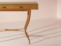 Beechwood Console Table Produced in Chiavari Italy 1950s - 3472974