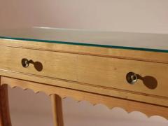 Beechwood Console Table Produced in Chiavari Italy 1950s - 3472988