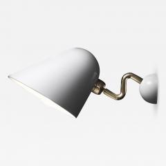 Beghina Applique Sconce in White and Brass - 1036796