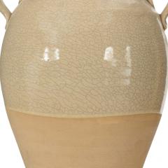 Beige Glazed Ceramic Urn - 4674202