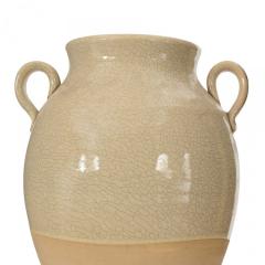 Beige Glazed Ceramic Urn - 4674203