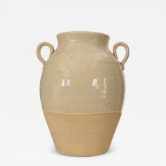Beige Glazed Ceramic Urn - 4721308