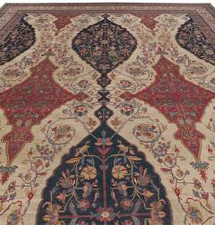 Beige Oversized Antique Persian Kirman Rug - 2465292