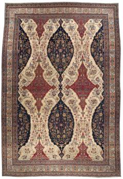 Beige Oversized Antique Persian Kirman Rug - 2465295