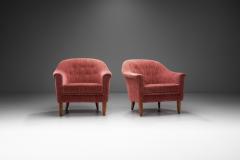 Bejra M bel Tibro Upholstered Armchairs Sweden 1960s - 3160370
