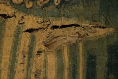 Belgian 17th Century Woven Tapestry of a Lady and Mirror - 4631074