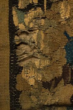 Belgian 17th Century Woven Tapestry of a Lady and Mirror - 4631075