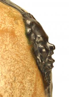 Belgian Arts Crafts Hublet Beige Porcelain Vase - 4520373