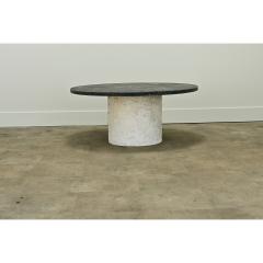 Belgian Blue Stone Round Coffee Table - 3510676