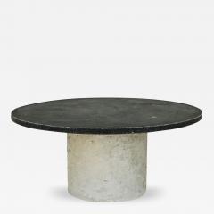 Belgian Blue Stone Round Coffee Table - 3590770