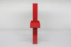 Belgian Large Abstract Red Sculpture 1990s - 2558783