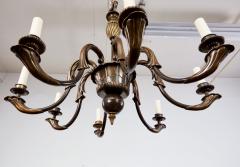 Belgian Patinated Bronze Chandelier - 3921149