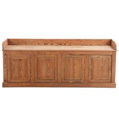 Belgian Pitch Pine Display Cabinet Sideboard C 1900  - 4497493
