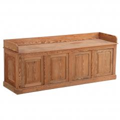 Belgian Pitch Pine Display Cabinet Sideboard C 1900  - 4497495