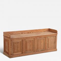 Belgian Pitch Pine Display Cabinet Sideboard C 1900  - 4498831