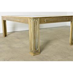 Belgian Vintage Cast Bronze Glass Coffee Table - 4524319