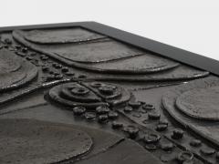 Belgian brutalist ceramic lacquer coffee table Erik Deforce 1977 - 4315925