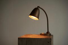 Bell Shaped Art Deco Table Lamp in Patinated Brass The Netherlands 1930s - 4528449