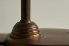 Bell Shaped Art Deco Table Lamp in Patinated Brass The Netherlands 1930s - 4528457