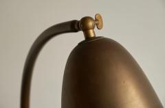 Bell Shaped Art Deco Table Lamp in Patinated Brass The Netherlands 1930s - 4528463