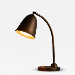 Bell Shaped Art Deco Table Lamp in Patinated Brass The Netherlands 1930s - 4528749
