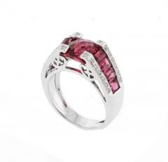 Bellarri bellarri BELLARRI BIUSA PINK TOURMALINE AND DIAMOND RING - 2779984