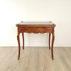 Belle poque French Inlaid Game Table circa 1900 - 3703703