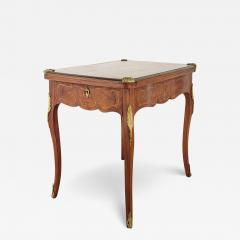 Belle poque French Inlaid Game Table circa 1900 - 3706473