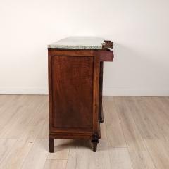 Belle poque French or Belgian Sideboard in Walnut with Marble - 4179286