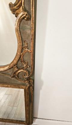 Belle poque Painted Gilt Over Mantel Mirror France circa 1900 - 4498542