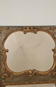 Belle poque Painted Gilt Over Mantel Mirror France circa 1900 - 4498544