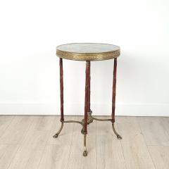 Belle poque Small Round Side Table Gueridon France circa 1890 - 3492317