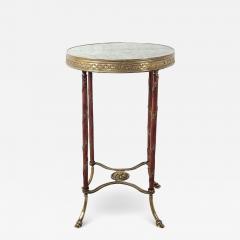 Belle poque Small Round Side Table Gueridon France circa 1890 - 3493251