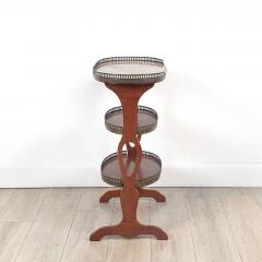 Belle poque Three Tier Louis XVI Style Oval Table France circa 1910 - 4091990