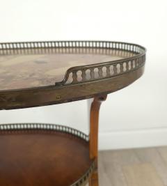 Belle poque Three Tier Louis XVI Style Oval Table France circa 1910 - 4091993