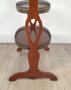Belle poque Three Tier Louis XVI Style Oval Table France circa 1910 - 4091994