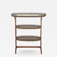 Belle poque Three Tier Louis XVI Style Oval Table France circa 1910 - 4093925