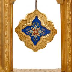 Belle poque period ormolu and porcelain mantel clock in Moorish style - 3543053