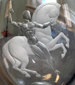 Bellerophon and Pegasus Unique Vase by Lindstrand - 2493053