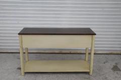 Bellhaven Coastal Cottage Alabaster Rectangular Storage Console Table - 4150852